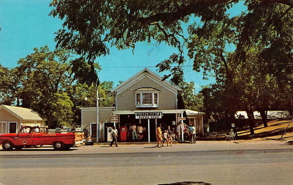 Sleeping Bear Dunesmobiles - Old Postcard View (newer photo)